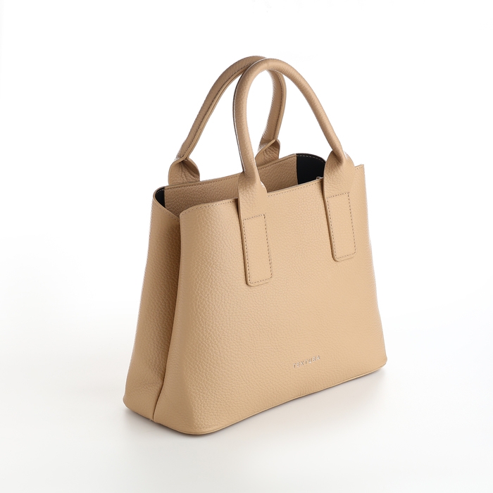 Сумка женская на молнии, TEXTURA, средний размер, цвет бежевый Сумка женская на молнии, TEXTURA, средний размер, цвет бежевый