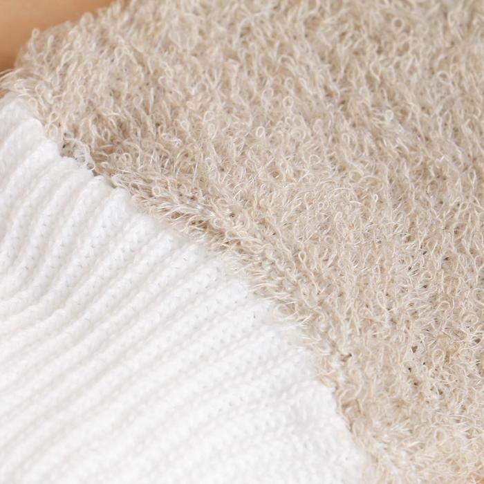 Мочалка банная Мочалка банная "Рукавица", лён, 23х13см