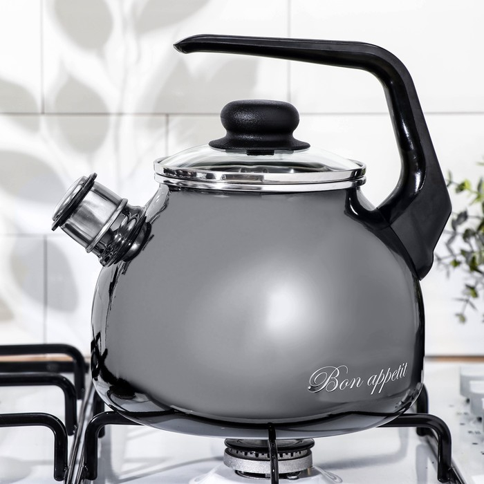 Чайник Bon appetit, 3 л, со свистком, индукция Чайник Bon appetit, 3 л, со свистком, индукция