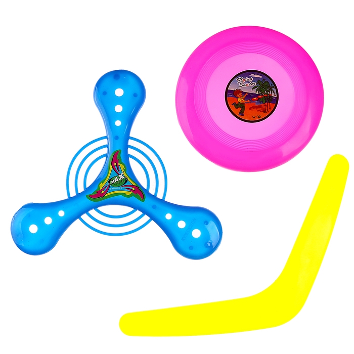 Бумеранг, набор 3 штуки, цвета МИКС Бумеранг, набор 3 штуки, цвета МИКС