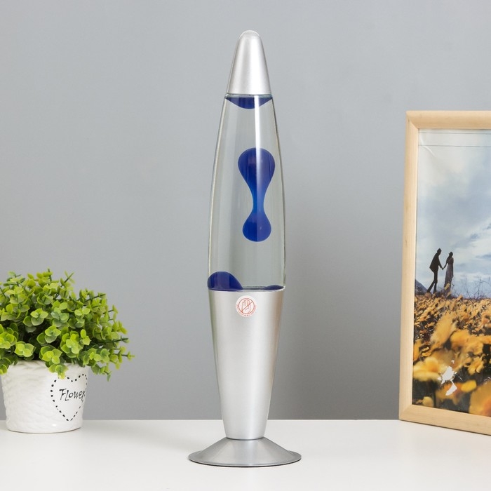 Лава-лампа Лава-лампа "Голубые капли" воск, Е14 h=41см RISALUX