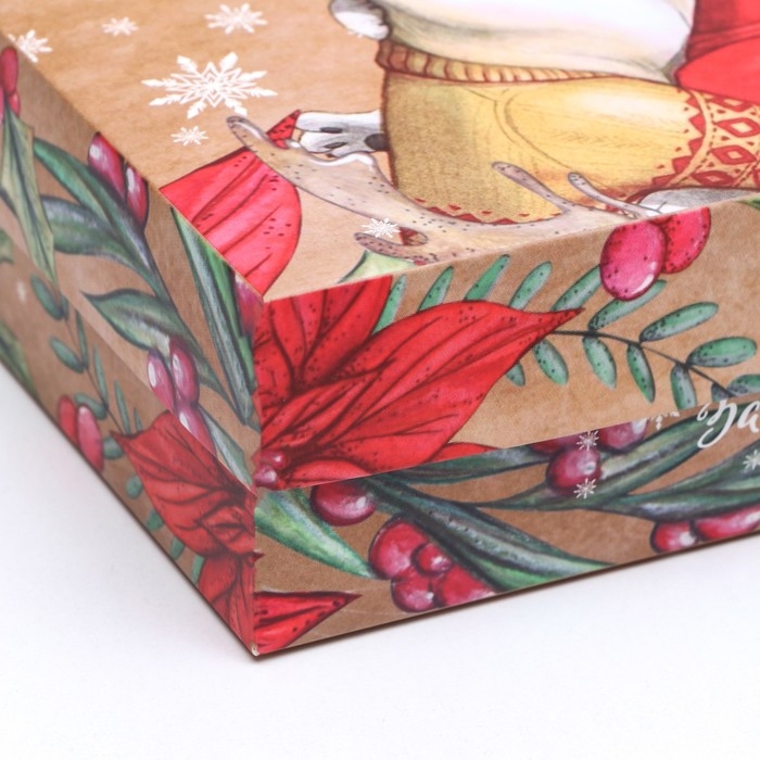 Подарочная коробка сборная Подарочная коробка сборная "Угадай желание", 21 х 15 х 5,7 см