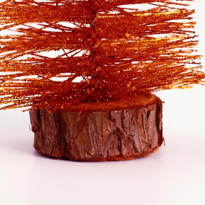 Новогодний декор «Ёлка в золотом цвете с блёстками», 8 × 8 × 15 см Новогодний декор «Ёлка в золотом цвете с блёстками», 8 × 8 × 15 см