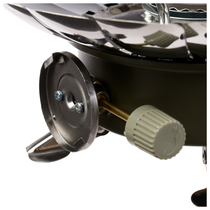 Плита газовая Maclay (с ветрозащитой) 12 х 12 см, для кемпинга, малая Плита газовая Maclay (с ветрозащитой) 12 х 12 см, для кемпинга, малая