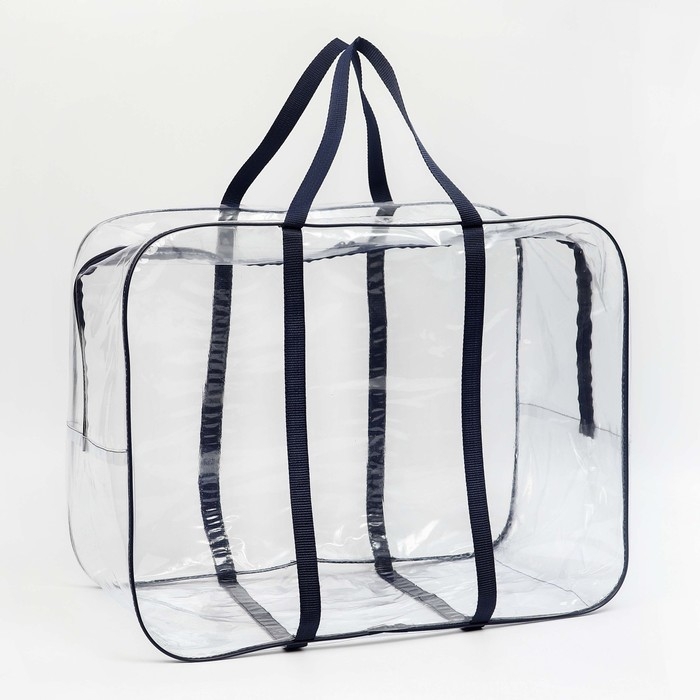 Сумка в роддом, размер 40х50х25 см, цвет прозрачный/синий, карман сбоку, Mum&Baby Сумка в роддом, размер 40х50х25 см, цвет прозрачный/синий, карман сбоку, Mum&Baby