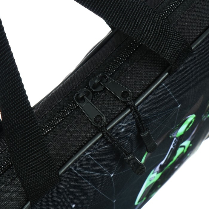 Папка с ручками текстильная А4, 370 х 280 х 60 мм, Stavia Папка с ручками текстильная А4, 370 х 280 х 60 мм, Stavia "Дрон"