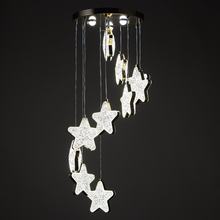 Каскад Каскад "Звезды" 10LED+3LED 128Вт ПДУ золото 40х40х200см BayerLux