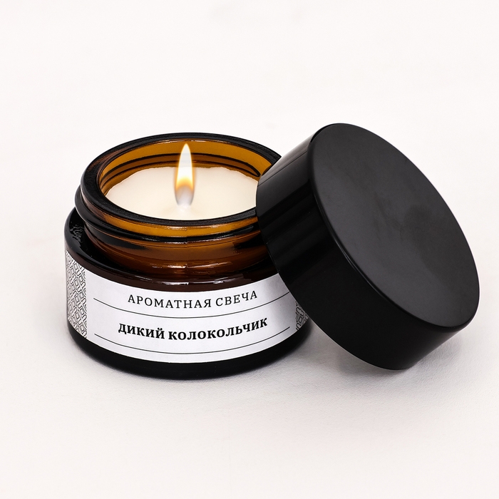 Свеча ароматическая в банке  Свеча ароматическая в банке "Дикий колокольчик", соевый воск, 12 г