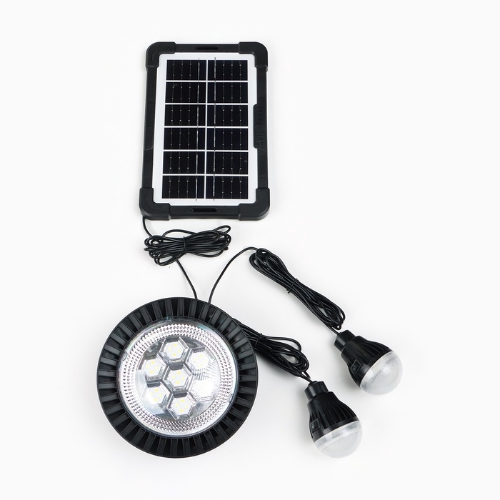 Фонарь кемпинговый аккумуляторный на солнечной батарее, 4 режима Фонарь кемпинговый аккумуляторный на солнечной батарее, 4 режима