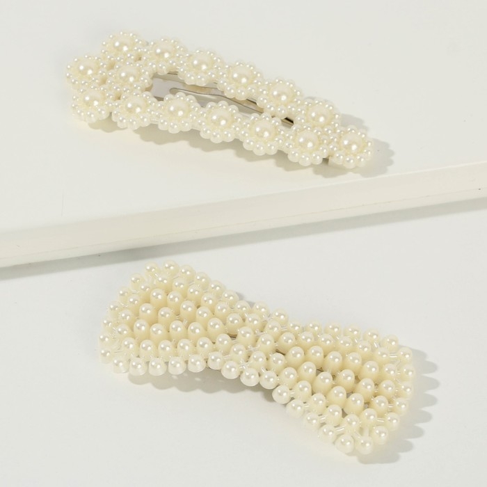 Заколки для волос «Всегда в тренде», 2 шт, 7 х 2,5 см Заколки для волос «Всегда в тренде», 2 шт, 7 х 2,5 см