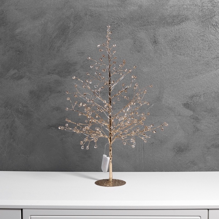 Фигура светодиодная  Фигура светодиодная "Бусины" 48x30x3 см, 20 LED, CR2032x2 (в компл.), свечение тёплое белое