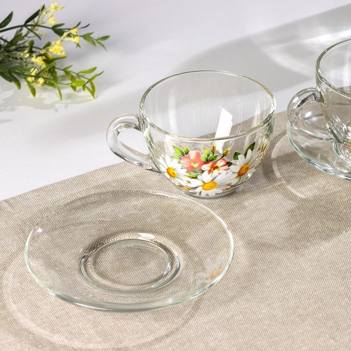 Набор чайный «Ромашковое поле», 200 мл, в чемоданчике Набор чайный «Ромашковое поле», 200 мл, в чемоданчике