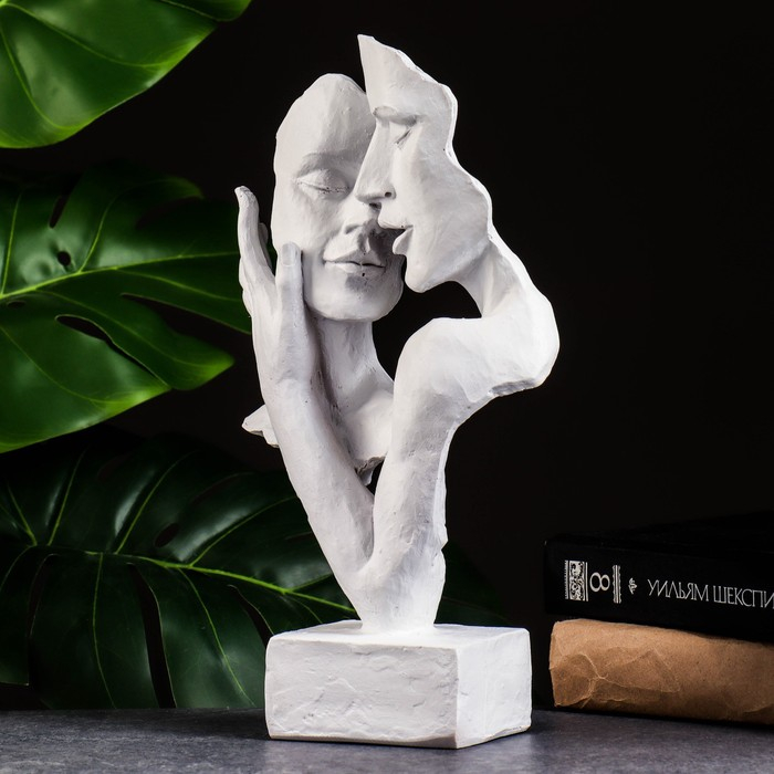 Фигура Фигура "Пара влюбленных" белая, 30см