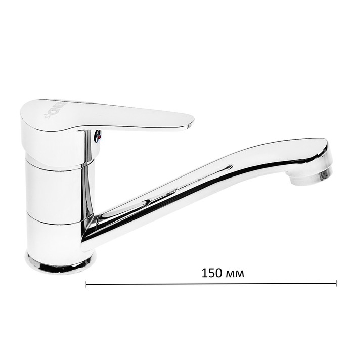 Смеситель для кухни Onix А-1104, однорычажный, короткий излив, хром Смеситель для кухни Onix А-1104, однорычажный, короткий излив, хром