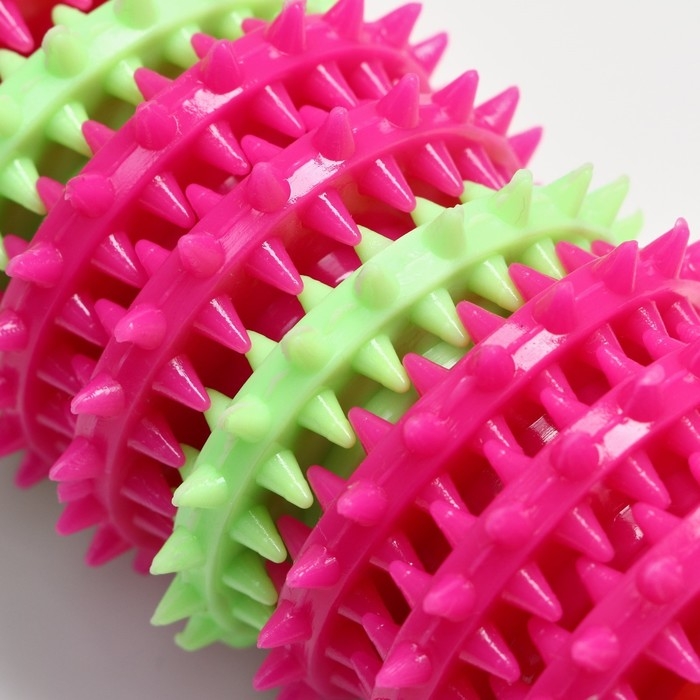 Игрушка жевательная 15,5 х 5,5 см, красная/розовая/зелёная Игрушка жевательная 15,5 х 5,5 см, красная/розовая/зелёная