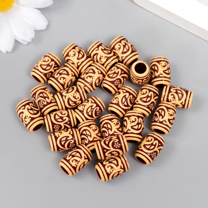 Бусины для творчества пластик Бусины для творчества пластик "Этно. Знаки" набор 20 гр 1х1х1,5 см