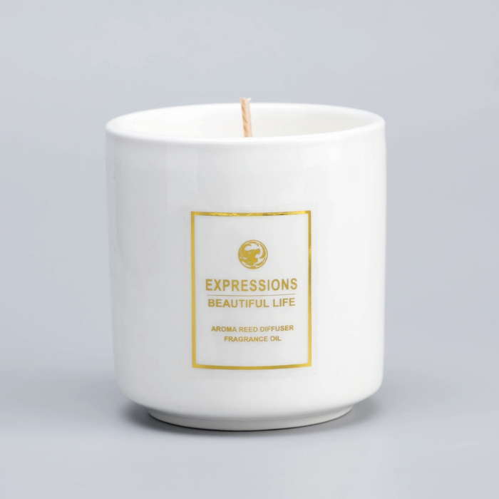 Свеча ароматическая  Свеча ароматическая "Expressions Beautiful Life", ароматические травы, 6,5х9 см