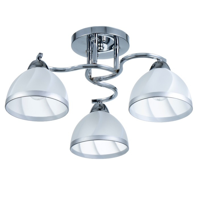 Люстра Люстра "Каспиан" 3хЕ27 40Вт хром 48х48х22 см BayerLux