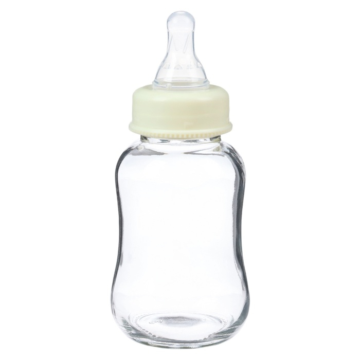 Бутылочка для кормления, классическое горло, стекло, быстрый поток, от 6 мес., 150 мл., цвет МИКС Бутылочка для кормления, классическое горло, стекло, быстрый поток, от 6 мес., 150 мл., цвет МИКС