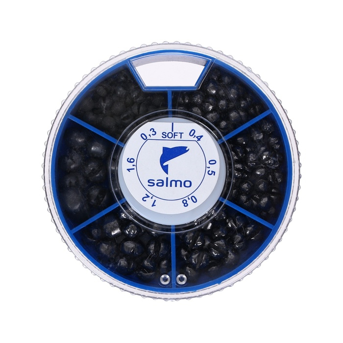 Грузила Salmo дробь soft, набор №3, 6 секций, 0.3-1.6 г, 100 г Грузила Salmo дробь soft, набор №3, 6 секций, 0.3-1.6 г, 100 г