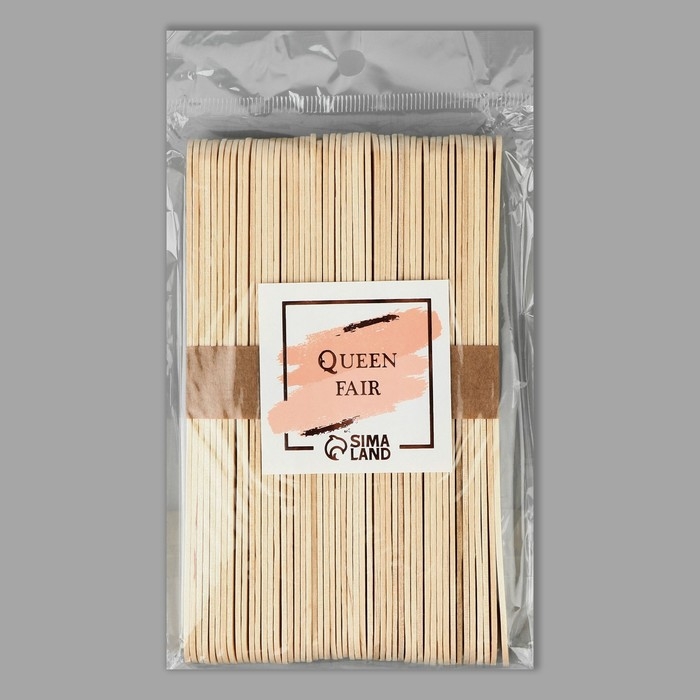 Шпатели для депиляции, деревянные, 14 × 1,6 см, 50 шт