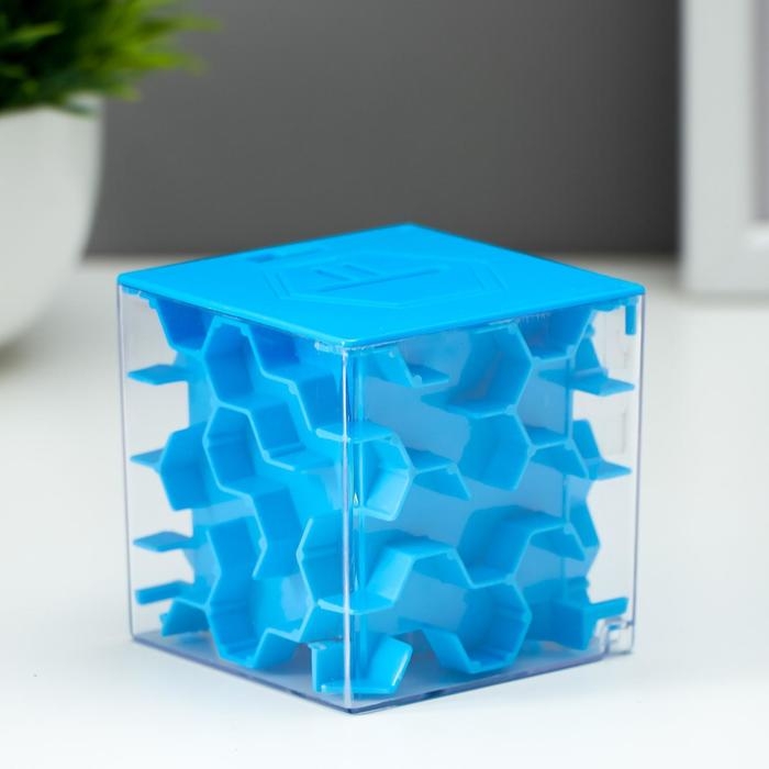 Копилка пластик Копилка пластик "Лабиринт" МИКС 6,7х6,7х6,5 см