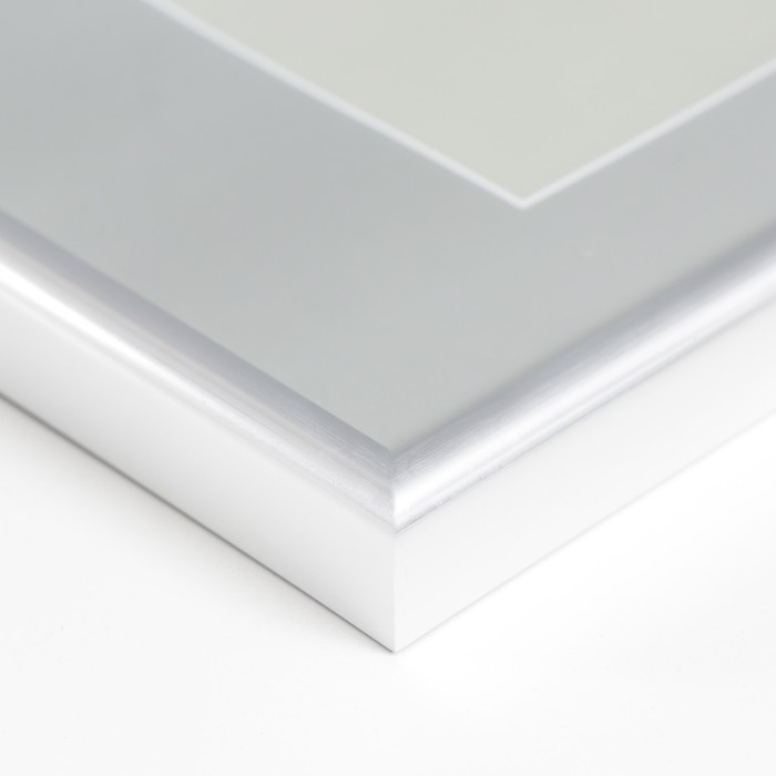 Фоторамка пластик "Decoline" 21х29,7 см, (A4) серебро