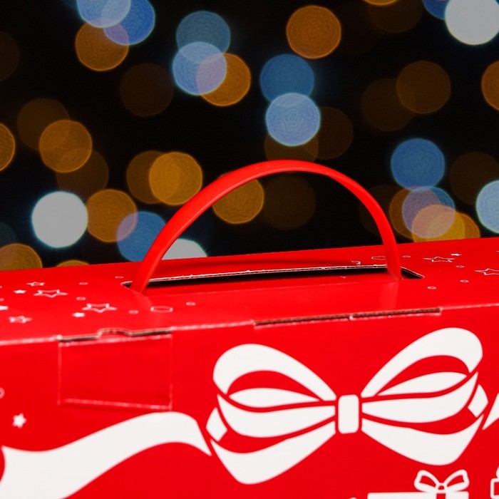 Коробка подарочная складная "Время чудес" 36,5 х 11 х 26 см. Новый год