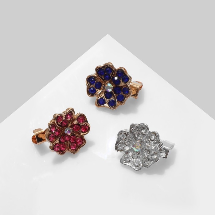 Брошь «Цветок» миниатюрный (неделимая фасовка 12 шт., цена за шт.), цвет МИКС Брошь «Цветок» миниатюрный (неделимая фасовка 12 шт., цена за шт.), цвет МИКС