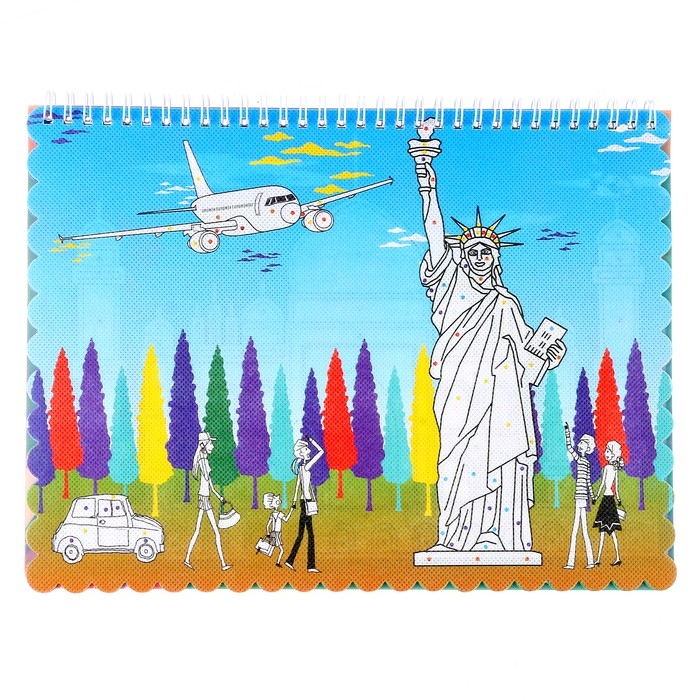 Книжка-раскраска многоразовая «Достопримечательности» фломастеры 12 цв., 3D очки, бутылочка для воды Книжка-раскраска многоразовая «Достопримечательности» фломастеры 12 цв., 3D очки, бутылочка для воды