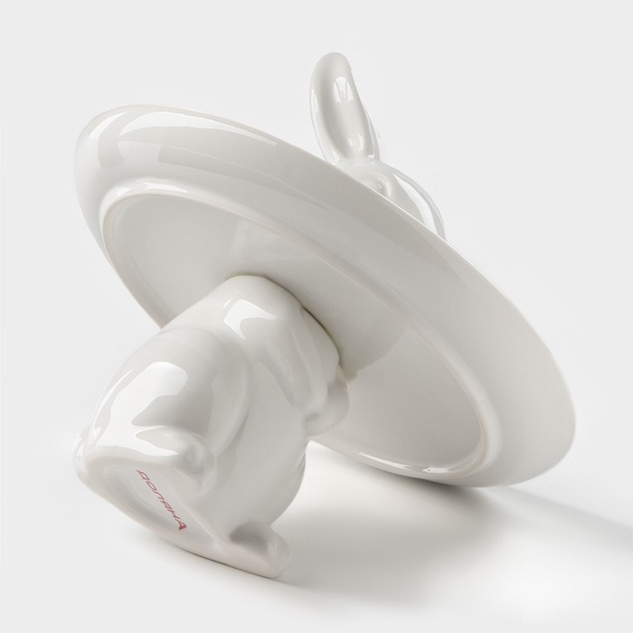 Блюдо для пирожных Доляна &laquo;Кролл&raquo;, 18&times;18 см, цвет белый