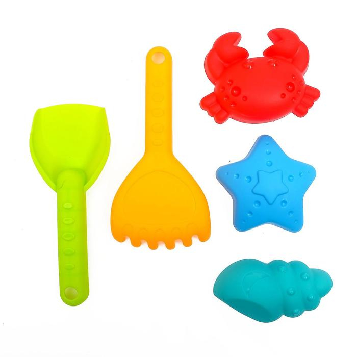 Песочный набор &laquo;Самосвал с ковшом&raquo;, 7 предметов, МИКС