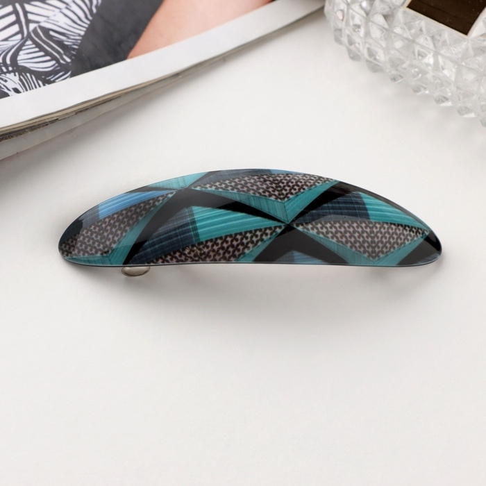 Заколка-автомат для волос Заколка-автомат для волос "Сильва" геометрия блеск, 9,5 см, микс