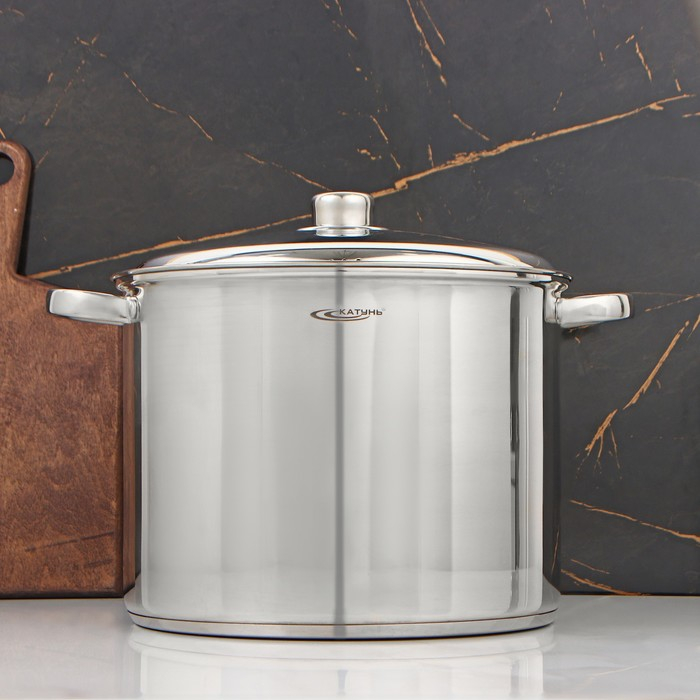 Кастрюля «Гретта», 13 л, d=28 см, капсульное дно, индукция Кастрюля «Гретта», 13 л, d=28 см, капсульное дно, индукция