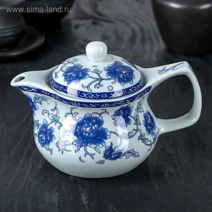 Чайник керамический заварочный с металлическим ситом «Цветение роз», 350 мл Чайник керамический заварочный с металлическим ситом «Цветение роз», 350 мл