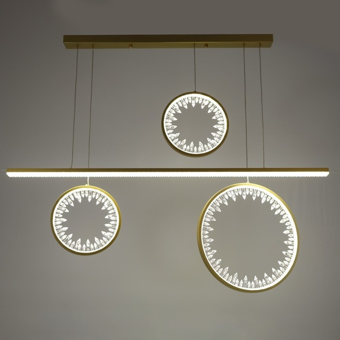 Светильник BayerLux Светильник BayerLux "Шари" LED 100Вт 4000К золото 115х10х38,5-120 см