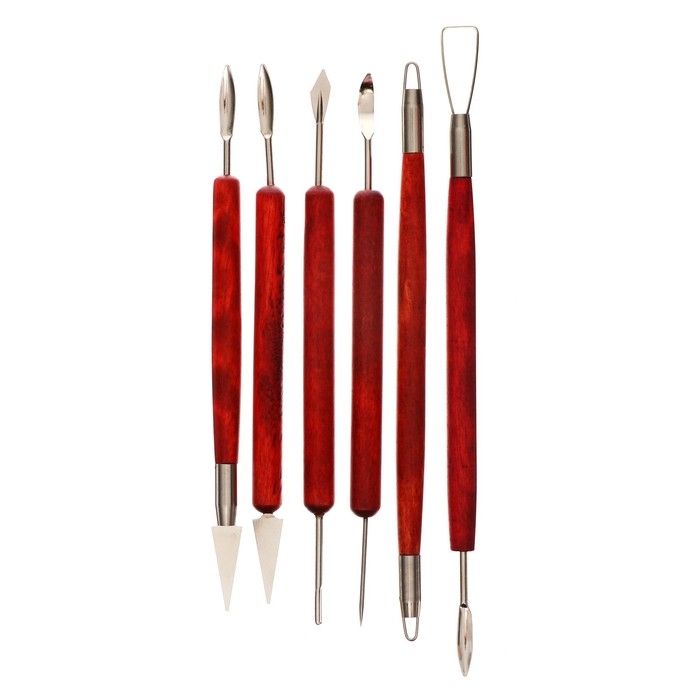Набор инструментов для лепки, 6 штук Набор инструментов для лепки, 6 штук