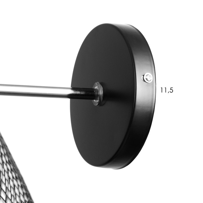 Бра 662413/1 40Вт E14  черный 18х12х18 см Бра 662413/1 40Вт E14  черный 18х12х18 см