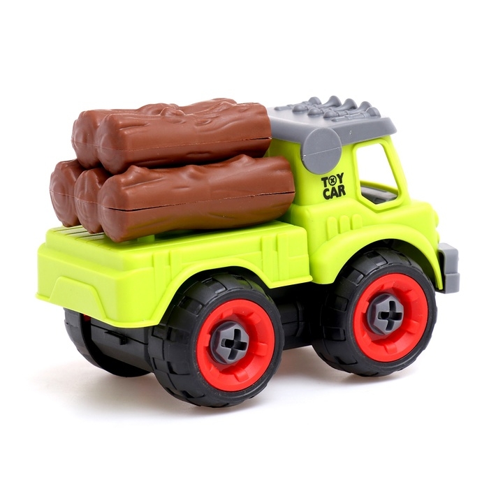 Конструктор винтовой «Лесовоз», с отвёрткой, 28 деталей Конструктор винтовой «Лесовоз», с отвёрткой, 28 деталей