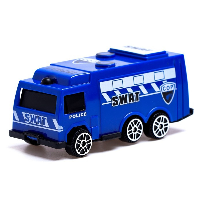 Грузовик инерционный &laquo;Полиция&raquo;, с техникой, МИКС