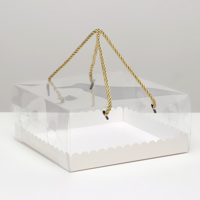 Коробка под рулет, белая 22 х 22 х 10 . Кондитерская упаковка Коробка под рулет, белая 22 х 22 х 10 . Кондитерская упаковка