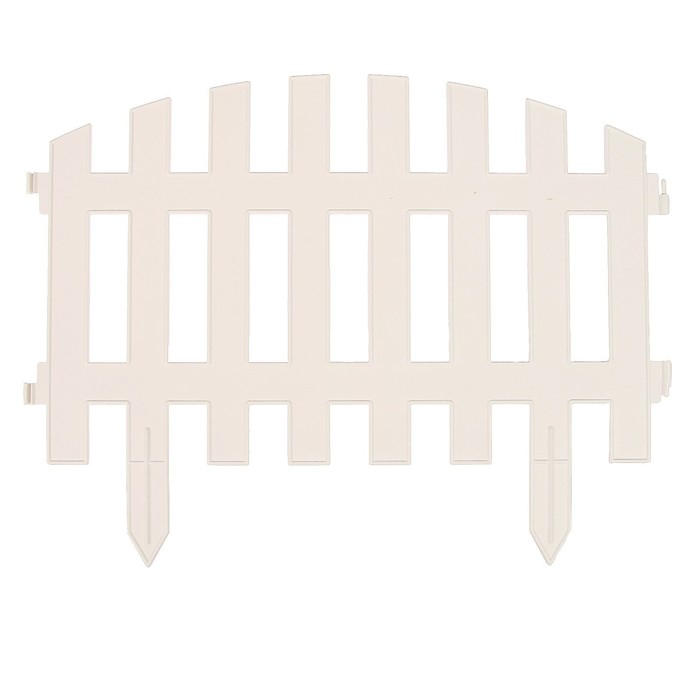 Ограждение декоративное, 35 × 210 см, 5 секций, пластик, белое, RENESSANS, Greengo Ограждение декоративное, 35 × 210 см, 5 секций, пластик, белое, RENESSANS, Greengo