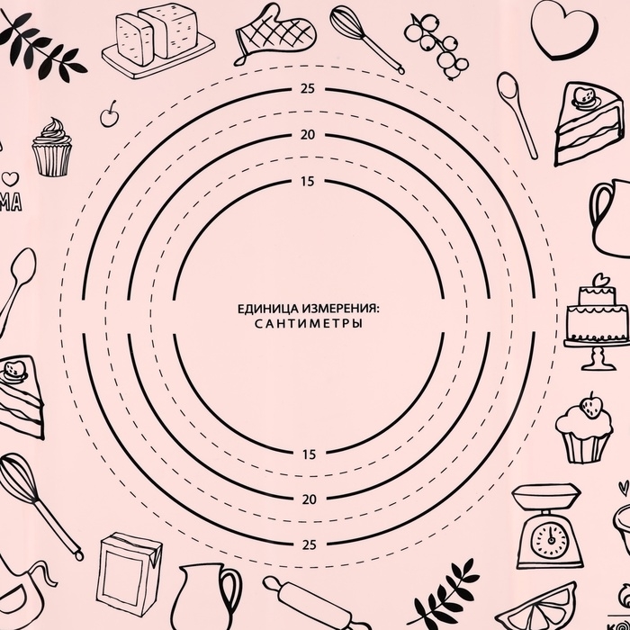 Силиконовой коврик для выпечки «Сердце дома», 50 х 40 см Силиконовой коврик для выпечки «Сердце дома», 50 х 40 см