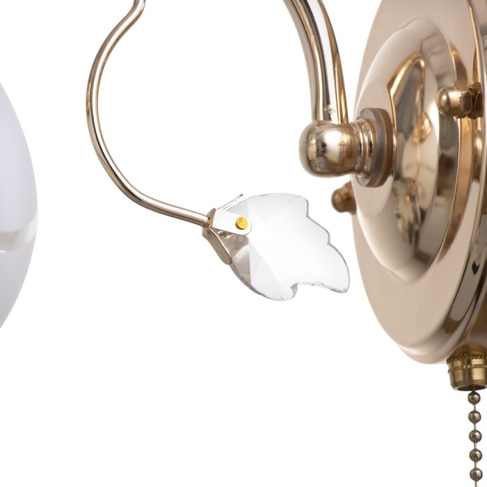 Бра "Ариель" 1х40Вт E27 белый-золото 18х15х18 см.