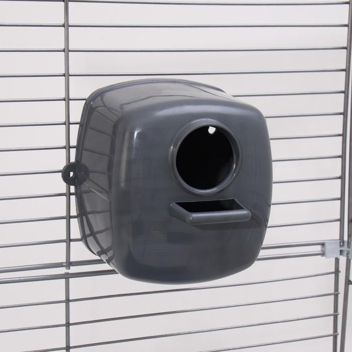 Клетка для птиц Клетка для птиц "Пижон" №104-Б, разборная, 2 секции, 58 х 40 х 88см, серая