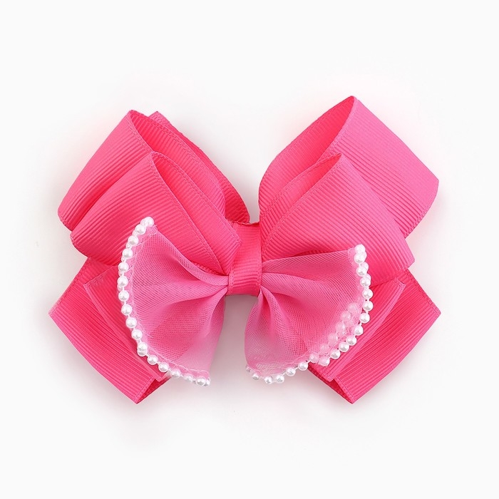 Выпускной.Бант для волос на заколке, 11 см, Кошечка Мари