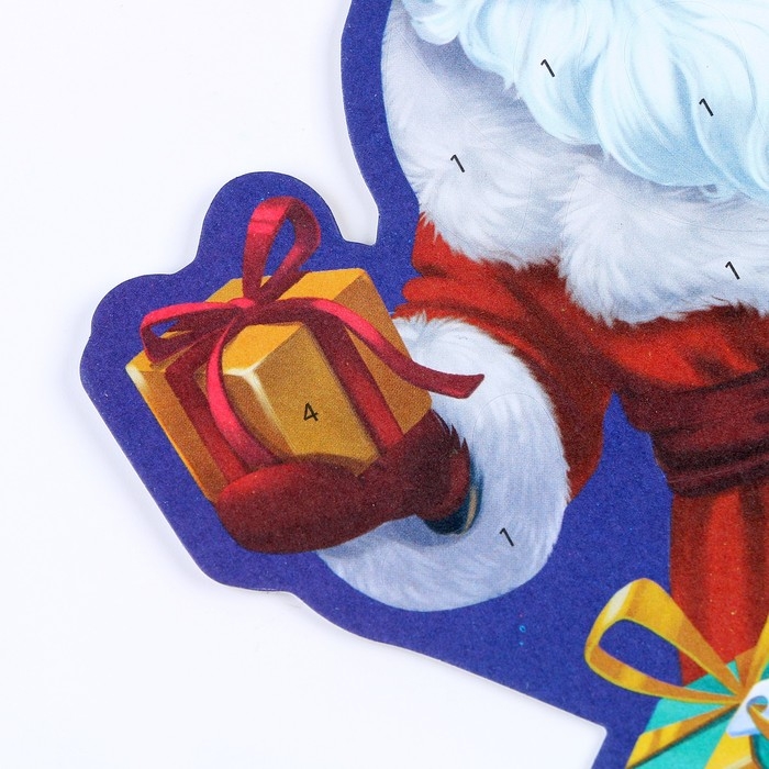 Аппликация фольгой на новый год «Дедушка Мороз», новогодний набор для творчества Аппликация фольгой на новый год «Дедушка Мороз», новогодний набор для творчества