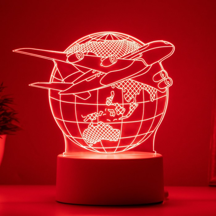 Светильник "Самолет" LED RGB от сети RISALUX