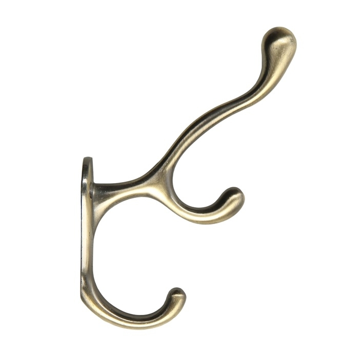 Крючок мебельный CAPPIO WAND, трехрожковый, бронза Крючок мебельный CAPPIO WAND, трехрожковый, бронза