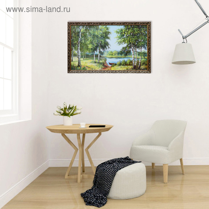 Картина  Картина "Лодка у берега" 67х107 см